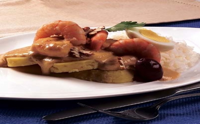 Ají de langostinos